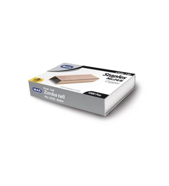 Mas 148 Zımba Teli No:24-6 Bakır (10 Kutu)