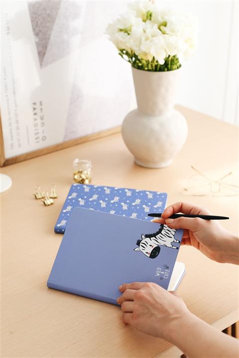 Matt Notebook A5 2'li Defter Seti 15x21 Cm Noktalı Zebra