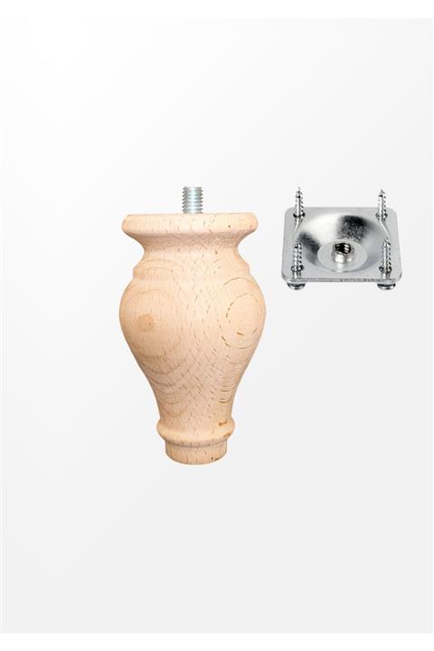 turanahşap Torna Ham Ahşap Ayak Uzunluk:10 Cm /çap: 5.5 Cm