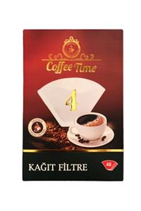 Coffee Time Coffee Tıme 4 Numara Filtre Kahve Makinesi Kâğıdı – 40 Adet