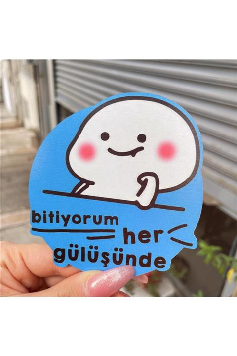 Planet Butik Bitiyorum Her Gülüşüne Bardak Altlığı