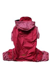 Pawstar Cherry Big Raincoat Rompers Vişne Köpek Tulum Yağmurluğu Büyük Irk Köpek Montu Köpek Kıyafeti