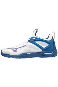 MIZUNO Wave Mirage 3 Unisex Hentbol Ayakkabısı Beyaz / Mavi