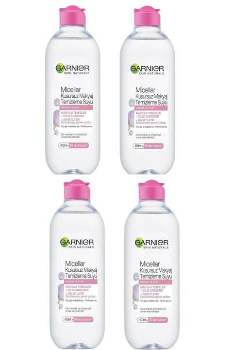 Garnier Micellar Kusursuz Makyaj Temizleme Suyu 4 Lü Set 400 Ml