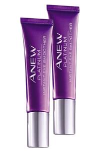 AVON Anew Platinum Anında Göz Pürüzsüzlüğü Kremi 15 Ml. Ikili Set