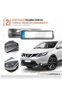 İntachrom Nissan Qashqai Krom Plakalık - Hummer Tip 2 Adet