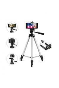 JTECH 3110 Tripod Kamera Telefon Tutucu Ayarlanabilir 102cm Terazili 3 Ayaklı