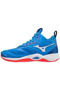 MIZUNO Wave Momentum 2 Mid Unisex Voleybol Ayakkabısı Mavi