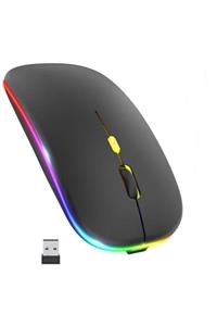 Reidan Şarjlı Kablosuz Mouse Fare 800/1200/1600dpi 2.4ghz Rgb Ledli Laptop Oyun