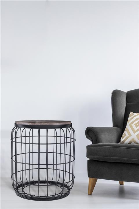 Begüsa Camellia Sehpa Siyah Venge