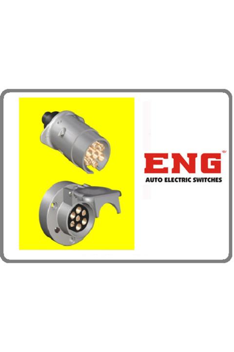 Eng Römork Fişi 5 Li Metal Komple Erkek-dişi- 060101