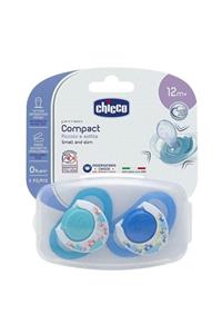 Chicco Physio Compact Silikon Emzik 12 Ay Erkek 2li