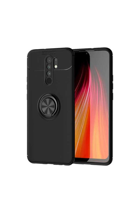 Xiaomi Coverstation Redmi Note 8 Pro Yüzüklü Kılıf Kamera Korumalı Standlı Darbe Emici Autofocus Silikon