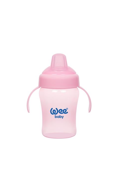 Wee Baby Colurful Akıtmaz Kulplu Antikolik Bardak 240 Ml - Pembe
