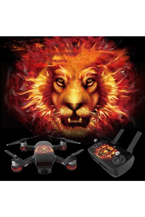 Profisher Djı Spark Su Geçirmez Koruyucu Dekoratif Çıkartma Ultra Aslan