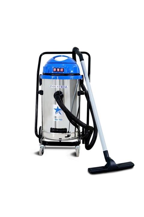 CLEANVAC Wd 753 Sanayi Tipi Süpürge 3 Motorlu 3600 Watt