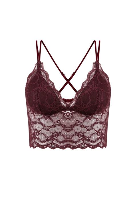 HAREM SUARE Kadın Mürdüm New Murcia Bralet