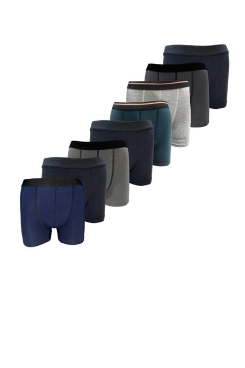 Pacman Erkek Boxer 8'li Basic Koyu Renkli