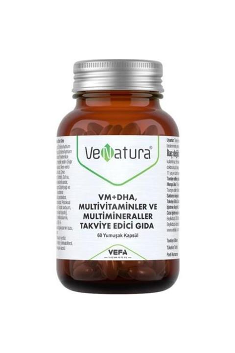 VeNatura Vm+dha, Multivitaminler Ve Multimineraller Takviye Edici Gıda 60 Kapsül
