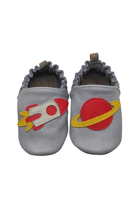 MODAPATİK Hakiki Deri Patik Gri Uzay Mekiği