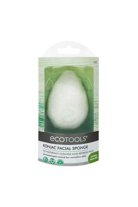 Ecotools Konjak Yüz Temizleme Süngeri - Hassas Ciltler Için