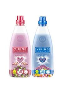 Viking Premium Konsantre Yumuşatıcı 1200 ml Flamingo Butterfly