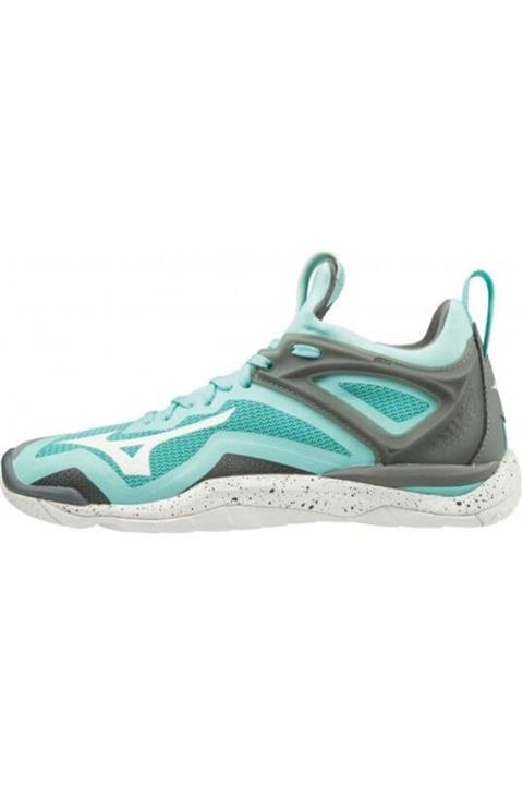MIZUNO Wave Mirage 3 Unisex Hentbol Ayakkabısı Yeşil/Gri