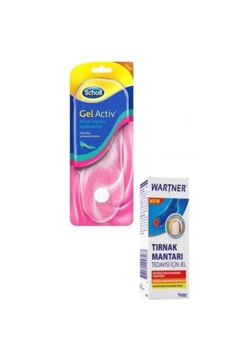 Scholl Tırnak Mantar Jeli+transparan Jel Formda Ayakkabıda Görünmeyen Alçak Topuk İçin Tabanlık