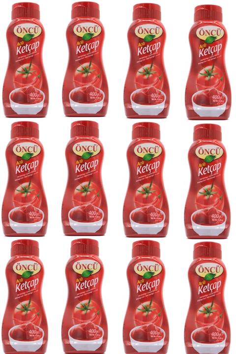 Öncü Acılı Ketçap 400 G X 12 Adet