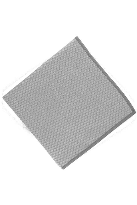 SİLVER HOME Mikrofiber Extra Kalın 50x70cm Baklava Desen Cam Temizlik Bezi - Gri