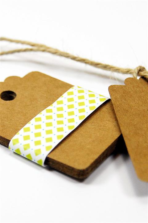 Funbou Kraft Etiket / 20 Adet