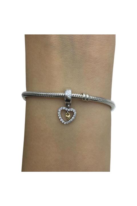 My Story Sallantılı Kalp Gümüş Charm