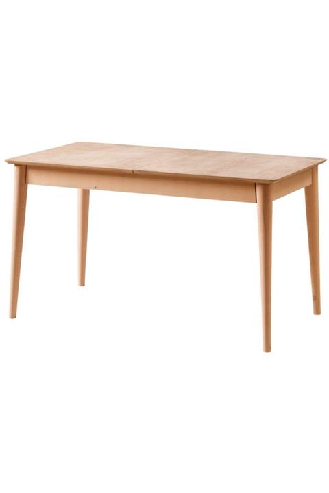 Geppetto Home Retro Ilaveli Dikdörtgen Masa Cilasız Ahşap Ham