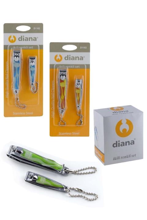 Güntem Diana 2 Li Renkli Vakumlu Tırnak Makası D-1102