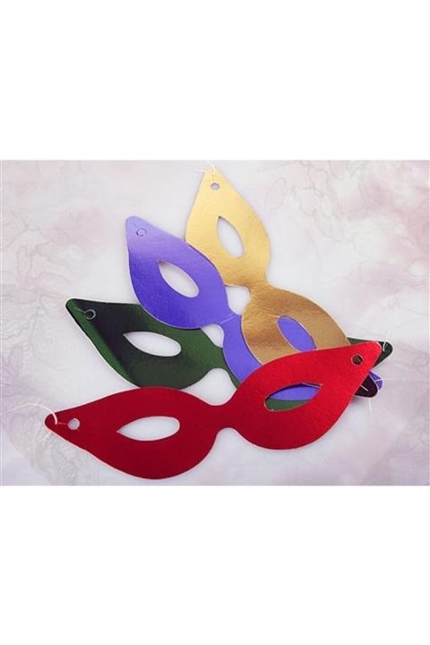 PEMBE MAVİ SÜS Yılbaşı Maskesi Yılbaşı Gözlük 12'li