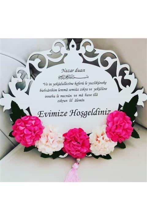 Bi Pleksi Ahşap Kapı Süsü