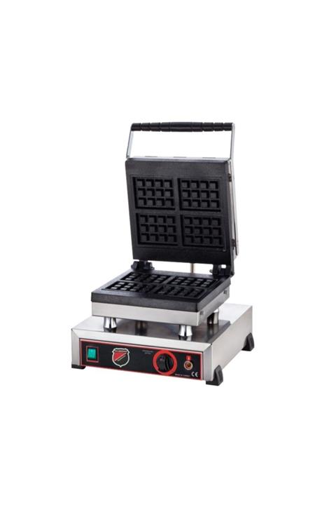 Silver Waffle Makinesi Dörtlü Kare Model