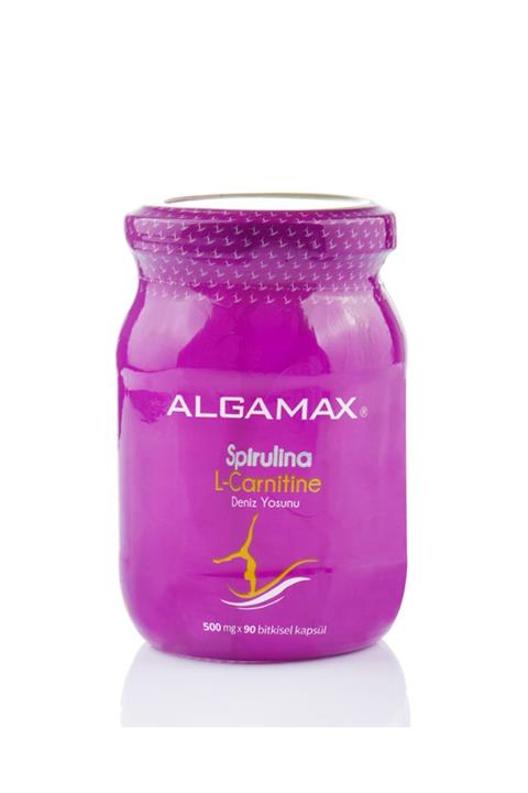 ALGAMAX Spirulina L-carnitine Kapsül 500 Mg X 90 Adet