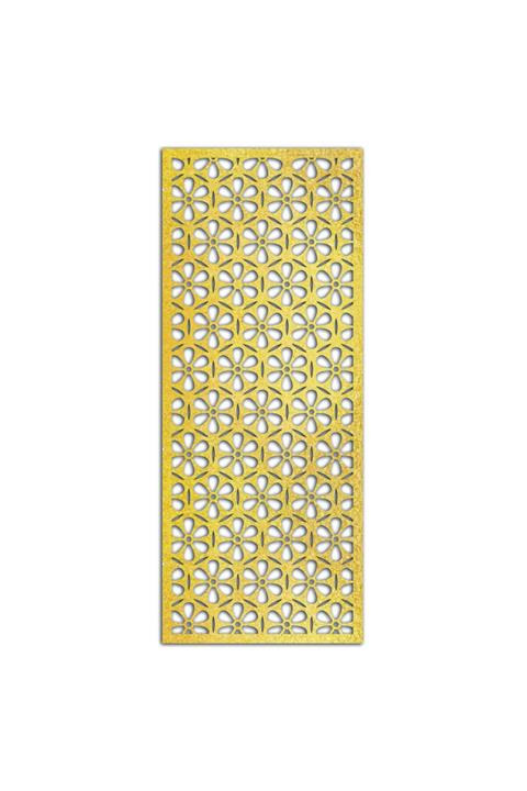 Liar Dekor Liar Ahşap Seperatör (Paravan) - KSP-23 - (18 mm) - (69 cm x 139 cm) - (Gold)