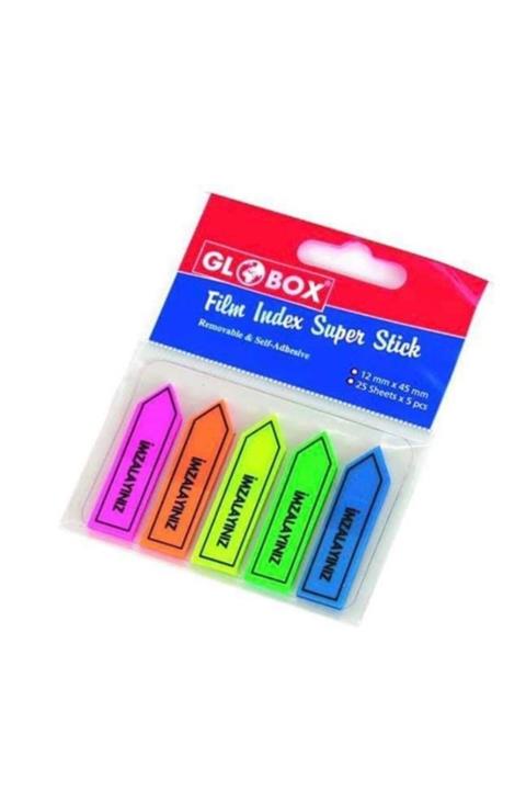 GLOBAX Yapışkanlı Renkli Postit