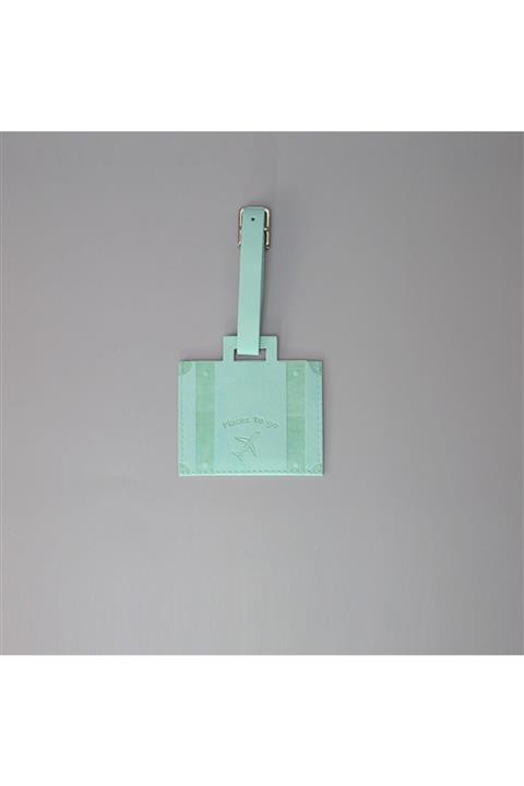 SMYRNA VEGAN Giza Bagaj Valiz Etiketi Turkuaz