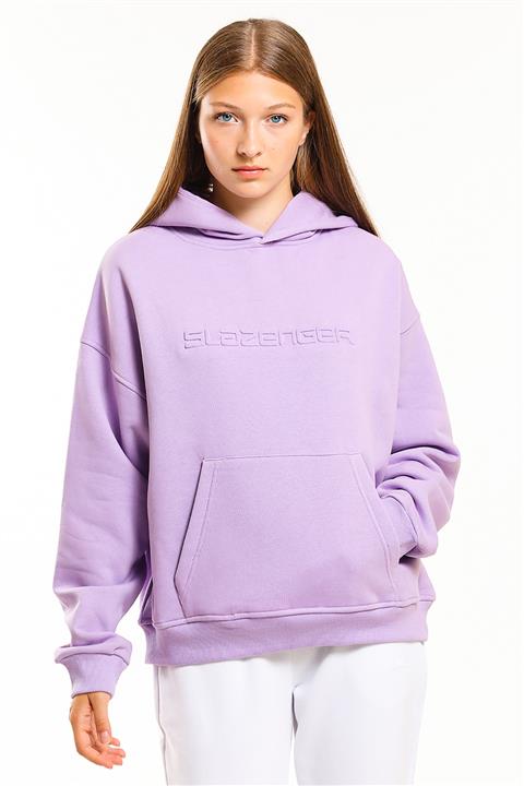 Slazenger Paola Oversize Kadın Sweatshirt Lila