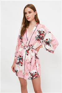 TRENDYOLMİLLA Çiçek Desenli Dokuma Kimono&Kaftan THMSS21KM0114