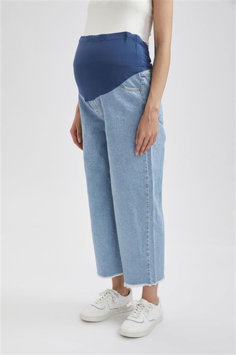 DeFacto Kadın Indigo Hamile Culotte Fit Jean Pantolon U1498AZ21SP