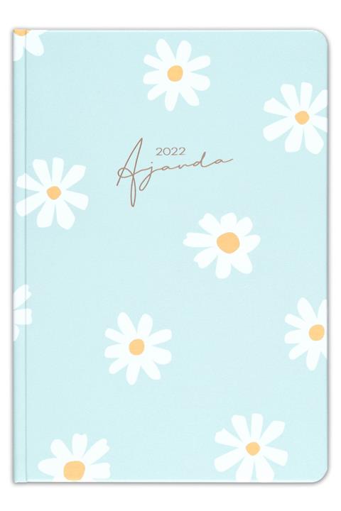 Matt Notebook 2022 Haftalık Ajanda Papatya Yeşil