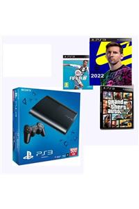 Sony 500gb Ps3 + 1 Adet Sıfır Gamepad + 100 Oyun Pes 22 Gta Vb Güncel Oyunlar