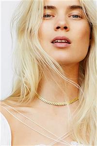 New Obsessions Kadın Gold Choo Choker