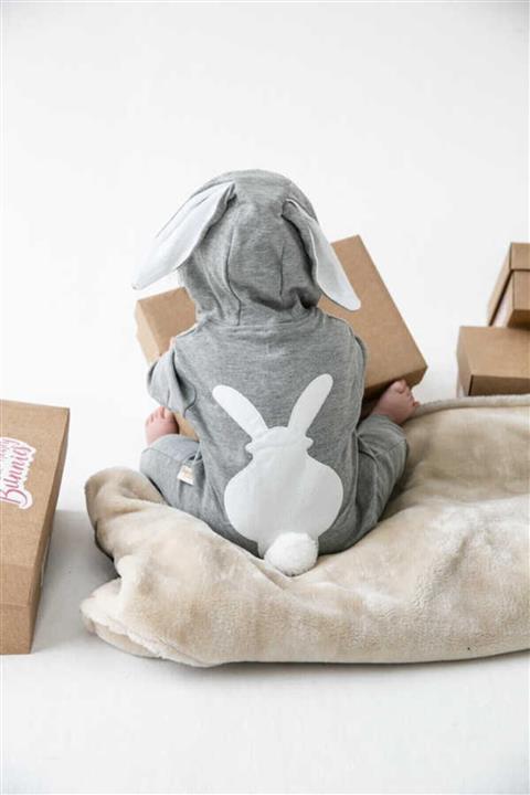 BBS Gri Tavşan Kulaklı Tulum