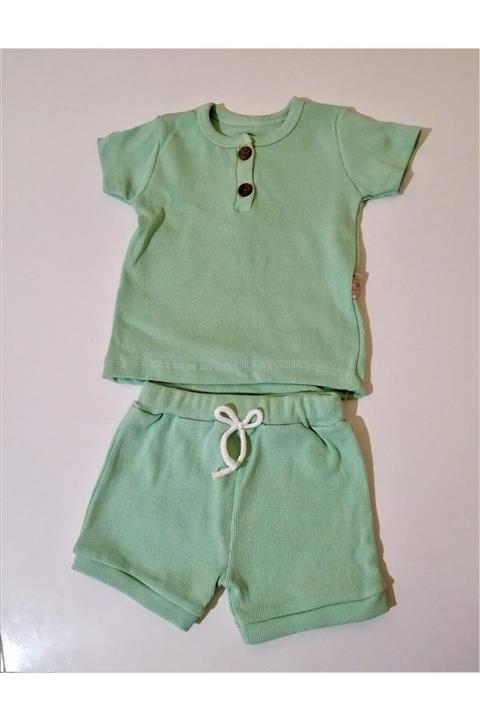 Yoyoo Bebe Düğmeli 2'li Takım