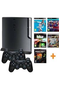 Sony Playstation 3 Slim 500 + 2 Oyun Kolu + 40 Oyun